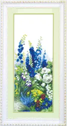 Cross-stitch kit №519 "Delphinium"