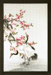 Partial embroidery kit Cross-stitch kit RK-121 "Cranes gather dew"