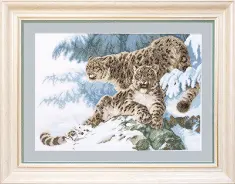 Cross-stitch kit М-025 "Panthers on the snow" 