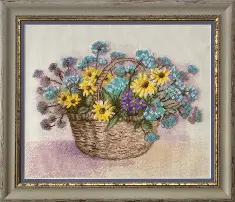 Mixed technique stitch kit M-171 “Field bouquet” 
