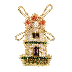 BP-348 Kit for making brooches Crystal Art Mill