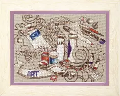 Cross-stitch kit M-296 Set of pictures "Creative inspiration"