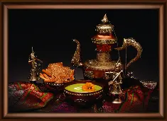 Rhinestone decoration kit KC-1042 "Oriental still life"