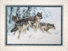 Cross-stitch kit М-157 "In the winter wake" 