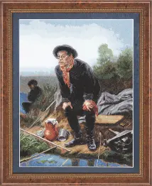 Cross-stitch kit M-145 By V.G. Petrov "Fisherman"