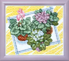 BT-084 Counted cross stitch kit Crystal Art "Winter garden"