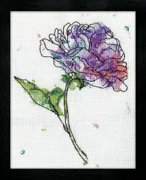  2972 Embroidery kit Lilac flower Design Works