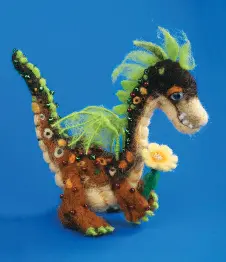 Felting kit V-42 "Fiery red breathing"