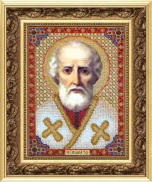 Beadwork kit B-1001 "The Icon of St. Nicholas the Wonderworker" 