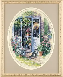 35124 Counted cross stitch kit DIMENSIONS "Garden Door"