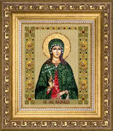 Rhinestone decoration kit KC-122 "The Icon of St. Martyr Nadezhda"