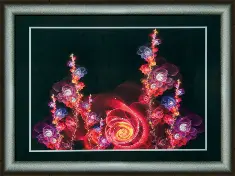 Rhinestone decoration kit KC-104 "Magical flowers"