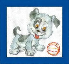 BT-027 Counted cross stitch kit Crystal Art "In the yard"