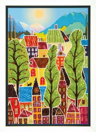 Beadwork kit B-745 "Summer houses"