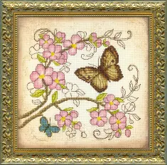 BT-511 Embellished stitch kit Crystal Art "Charm of spring"