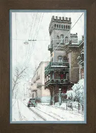 Cross-stitch kit M-208 "Lviv in winter"
