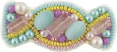 BP-250 Beadwork kit for creating broоch Crystal Art "Sweetie"