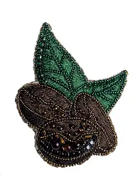 BP-378 Set for making a Crystal Art brooch Coffee beans