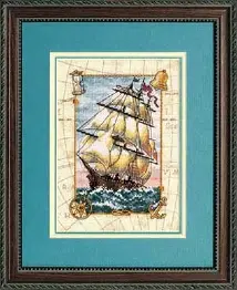 06847 Counted cross stitch kit DIMENSIONS "Voyage at Sea"