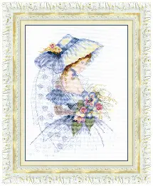 BT-129 Counted cross stitch kit Crystal Art "Lady"