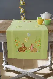 PN-0156711 Vervaco Runner "Easter Bunnies"