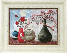 BT- 525 Embellished stitch kit Crystal Art "Ceramics sounds"