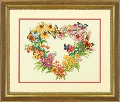 70-35336 Counted cross stitch kit DIMENSIONS "Wildflower Wreath"