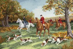 M-471 Counted cross stitch kit "Fox hunting"