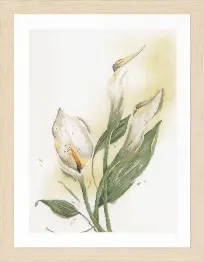 PN-0008015 Counted cross stitch kit LanArte "Calla lily flower"