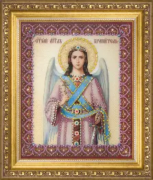 Rhinestone decoration kit KC-131 "The Icon of Guardian-Angel"
