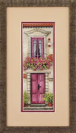 Cross-stitch kit M-292 "Quite yard"