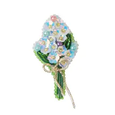 BP-299 Beadwork kit for creating broоch Crystal Art 