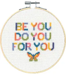 72-76918 Набір для вишивання хрестом «Learn a Craft Be You, Do You DIMENSIONS з п'ялцями