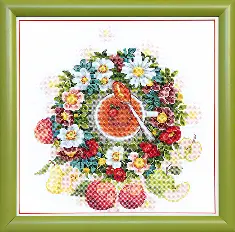 BT-107 Counted cross stitch kit Crystal Art "Summer tea"
