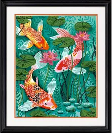  73-91855 Paint-by-numbers set Dimensions Carpi Carps