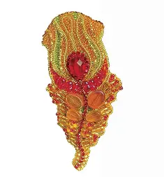 BP-361 Kit for making a Crystal Art brooch Symbol of happiness