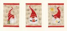 PN-0184428 Cross stitch kit (postcards) Vervaco "Christmas gnomes"