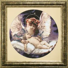 Cross-stitch kit M-226 By G.Ferrier "Guardian Angel"