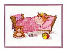 BT-030 Counted cross stitch kit Crystal Art "Little princess"