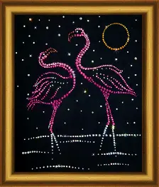 Rhinestone decoration kit KC-018 "Flamingo" 