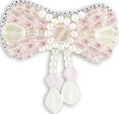 BP-174 Beadwork kit for creating broоch Crystal Art "Small girl-flirt"