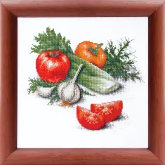 Mixed technique stitch kit M-39 “Vegetable mix” 