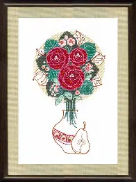 BТ-062 Counted cross stitch kit Crystal Art "Blooming of pear"