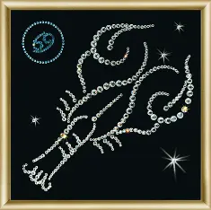 Rhinestone decoration kit KC-004 "Cancer"