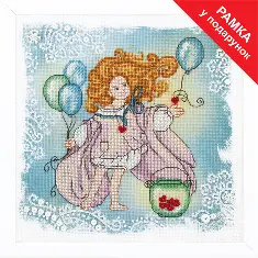 Cross-stitch kit M-334 By Ksenia Fedorova Set of pictures "Disobedient angel. Guardian of hearts"
