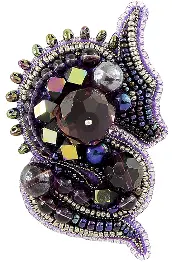 BP-268 Beadwork kit for creating broоch Crystal Art "The Dragon"