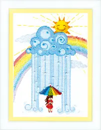 BT-178 Counted cross stitch kit Crystal Art "Rainbow"