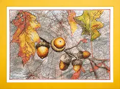 BT-503 Embellished stitch kit Crystal Art "Autumn sketch"