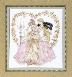 BT-1021 Mixed technique stitch kit Crystal Art "Secret meeting"