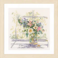 PN-0168743 Counted cross stitch kit LanArte "Bouquet of Flowers"